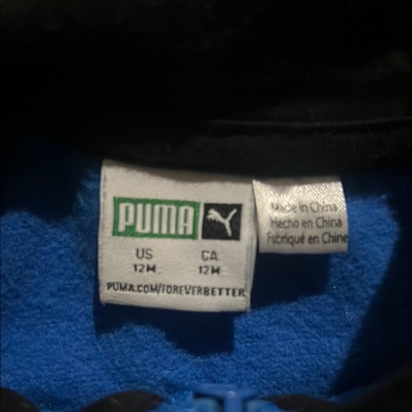 Puma Kids Blue and Black Matching Set - Picture 4 of 6